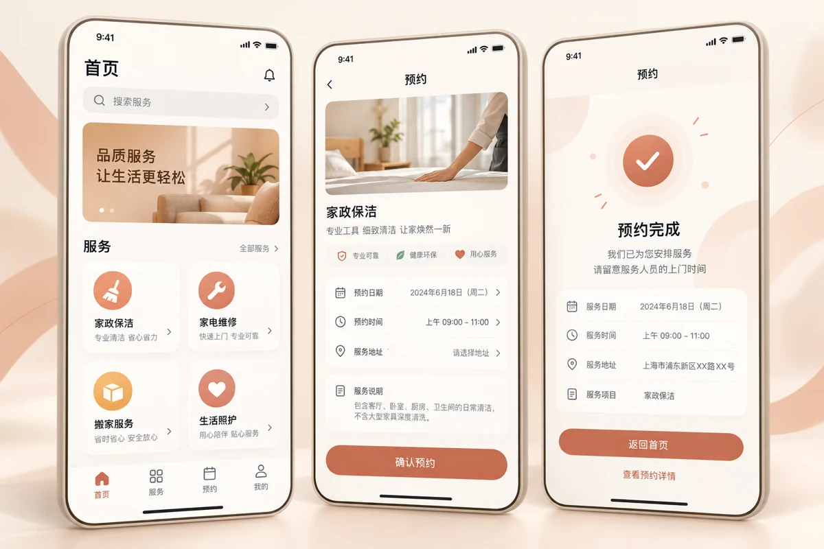 把一次服务走完整 · 服务应用示意